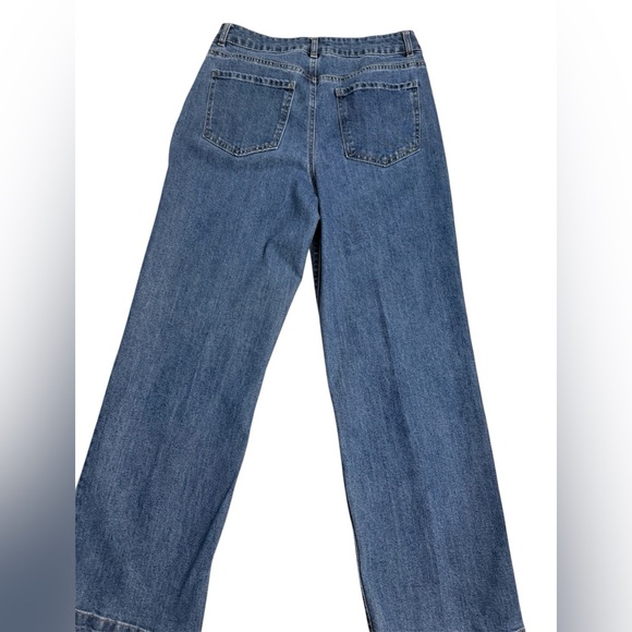 Rachel Zoe Blue Flare Wide Leg Jeans - Picture 2 of 4